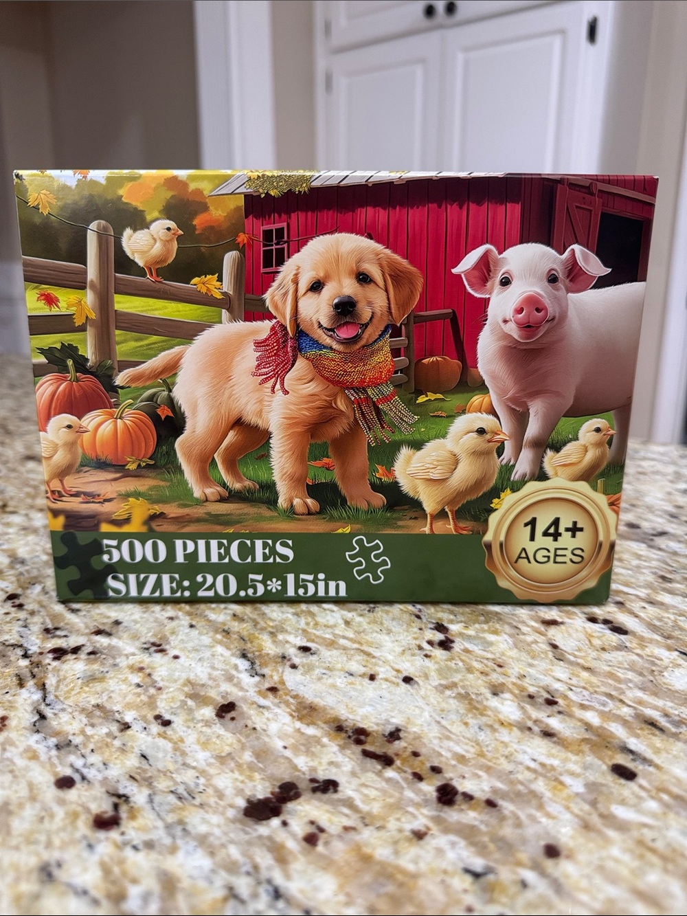 500 Piece Barnyard Farm Puzzle